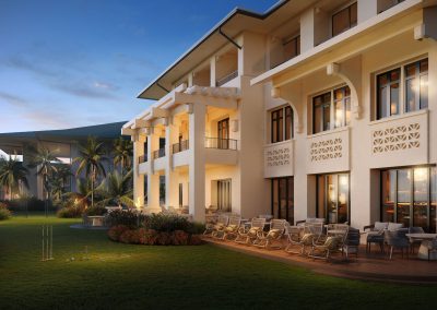 hospitality rendering in hawaii created by radical galaxy studio