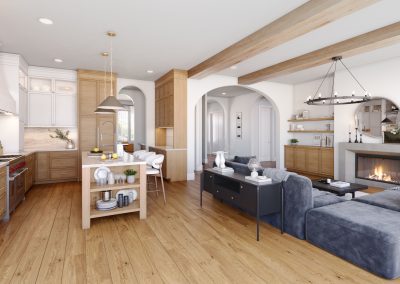 Kitchen&living Rendering